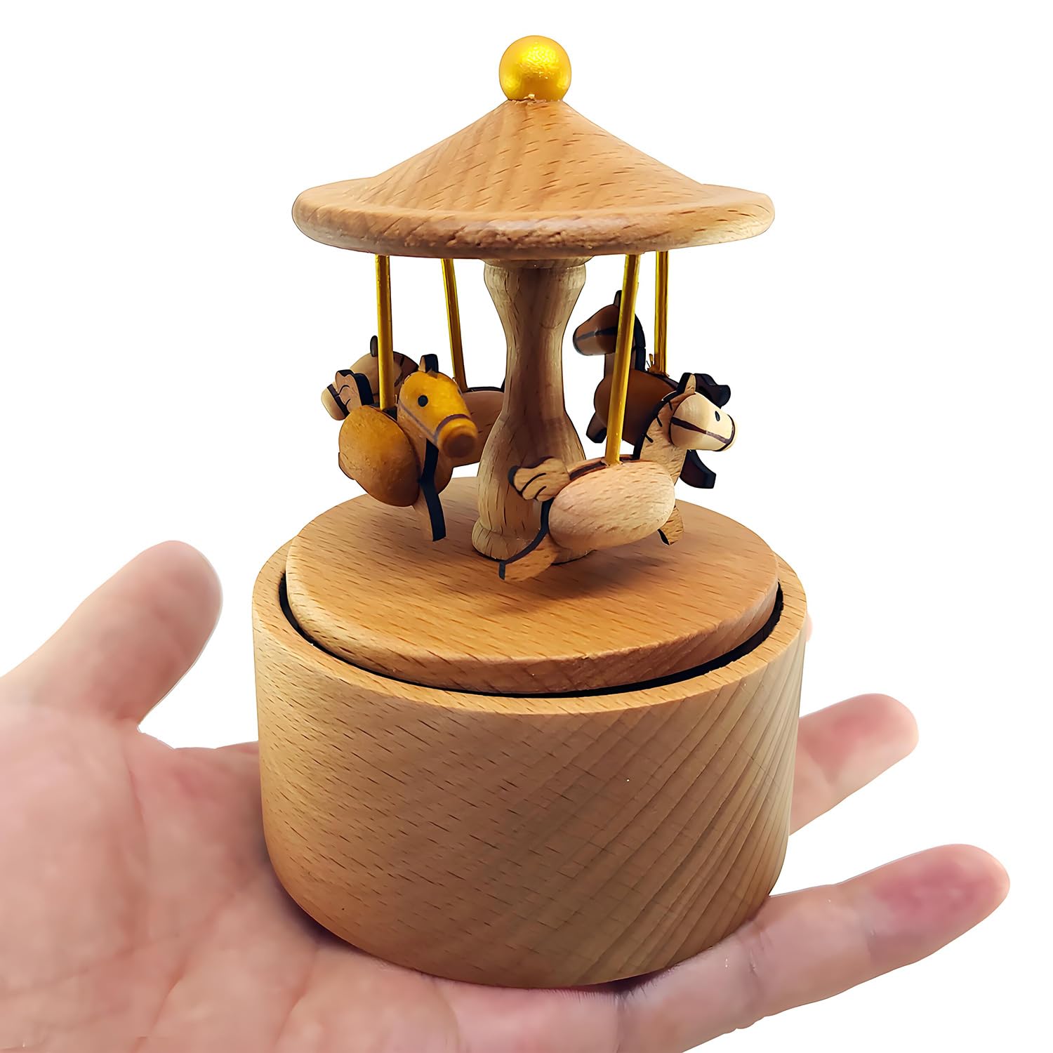 Amazon.com: LILYXIN Carousel Music Box, Palm Sized Carousel Music